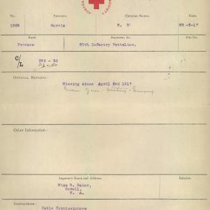 Soldier packet page