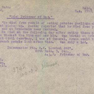 Soldier packet page