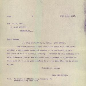Soldier packet page