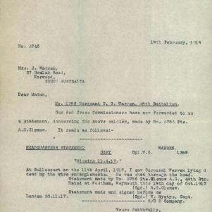Soldier packet page