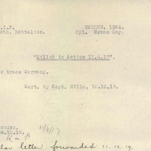 Soldier packet page