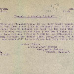 Soldier packet page