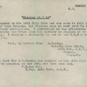 Soldier packet page