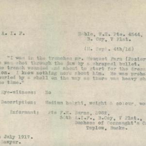 Soldier packet page