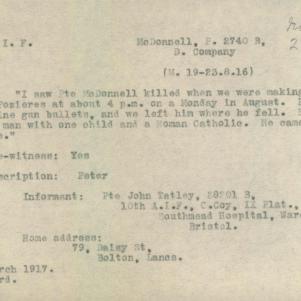 Soldier packet page