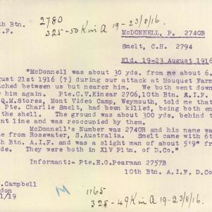 Soldier packet page