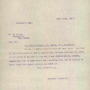 Soldier packet page