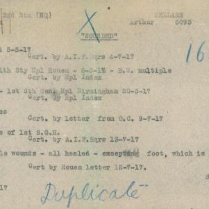 Soldier packet page
