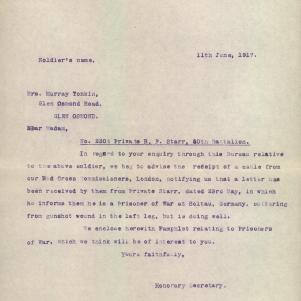 Soldier packet page