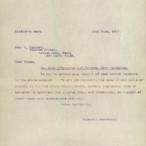 Soldier packet page