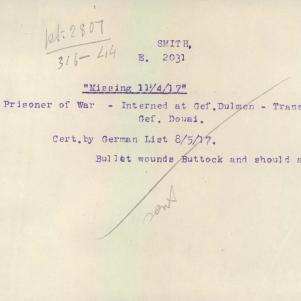 Soldier packet page