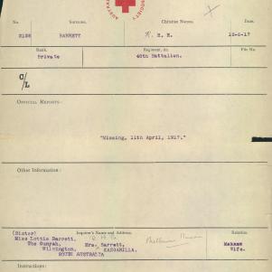 Soldier packet page