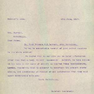 Soldier packet page