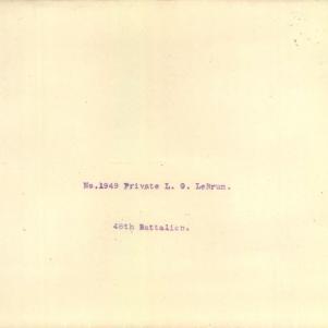 Soldier packet page