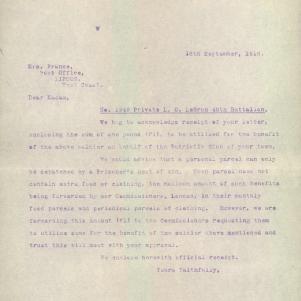 Soldier packet page