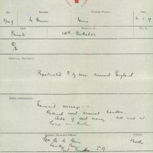 Soldier packet page