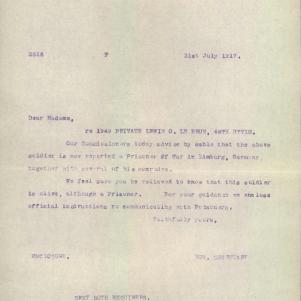 Soldier packet page