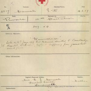 Soldier packet page