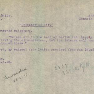 Soldier packet page