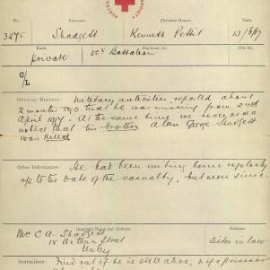 Soldier packet page