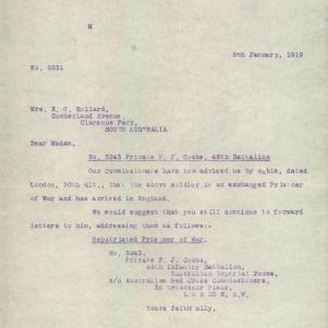 Soldier packet page