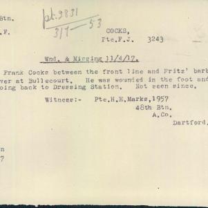 Soldier packet page