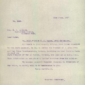 Soldier packet page