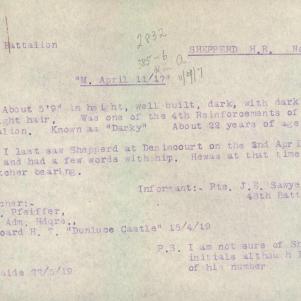 Soldier packet page