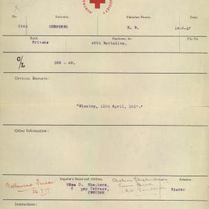 Soldier packet page