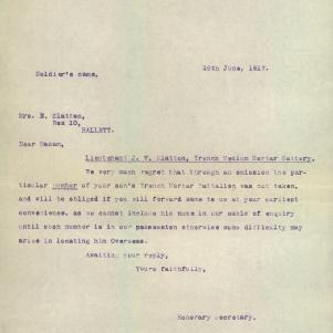Soldier packet page
