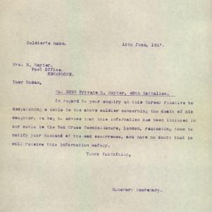 Soldier packet page
