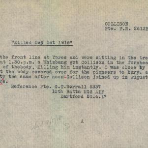 Soldier packet page