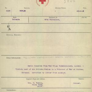 Soldier packet page