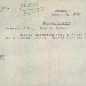 Soldier packet page