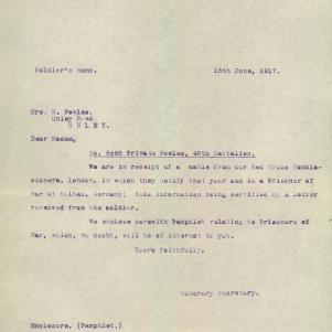Soldier packet page