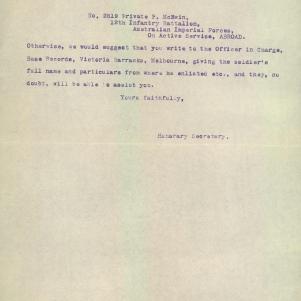 Soldier packet page