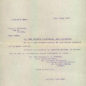Soldier packet page