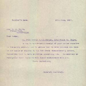 Soldier packet page