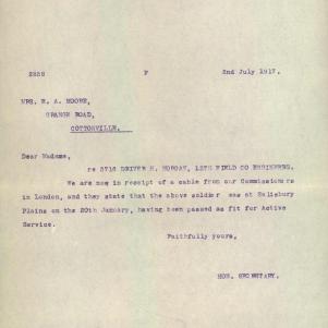 Soldier packet page