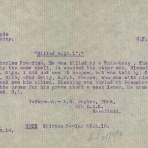 Soldier packet page