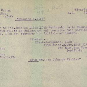 Soldier packet page