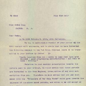 Soldier packet page