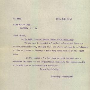 Soldier packet page