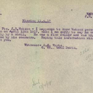 Soldier packet page