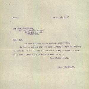 Soldier packet page