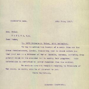 Soldier packet page