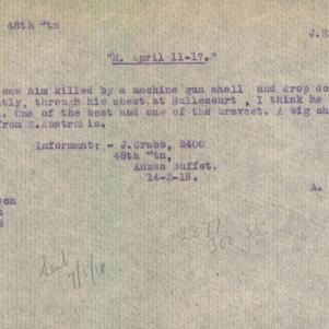 Soldier packet page