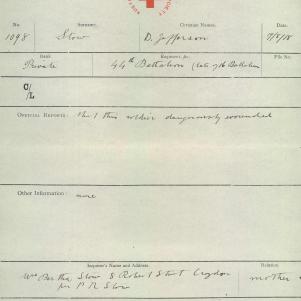 Soldier packet page