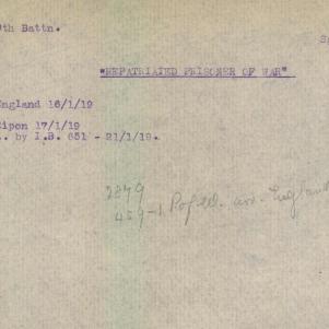 Soldier packet page