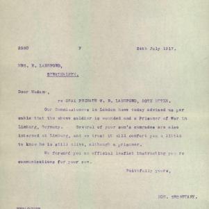 Soldier packet page